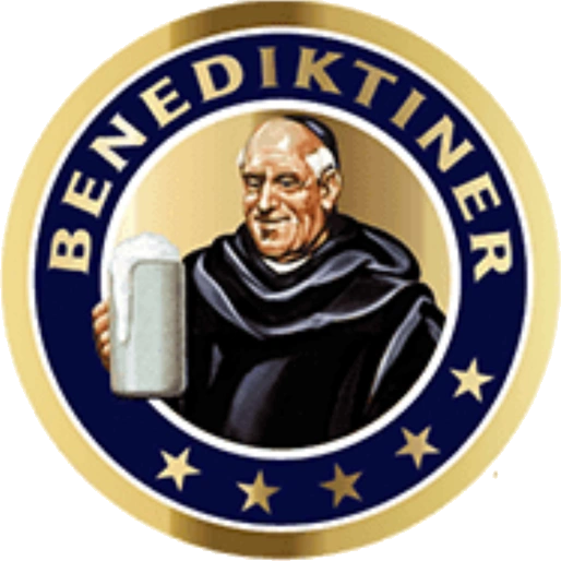 Benediktiner Mönch mit Bierkrug – Emblem