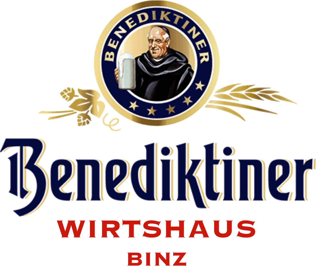 Benediktiner Wirtshaus Binz Logo mit Mönch-Emblem
